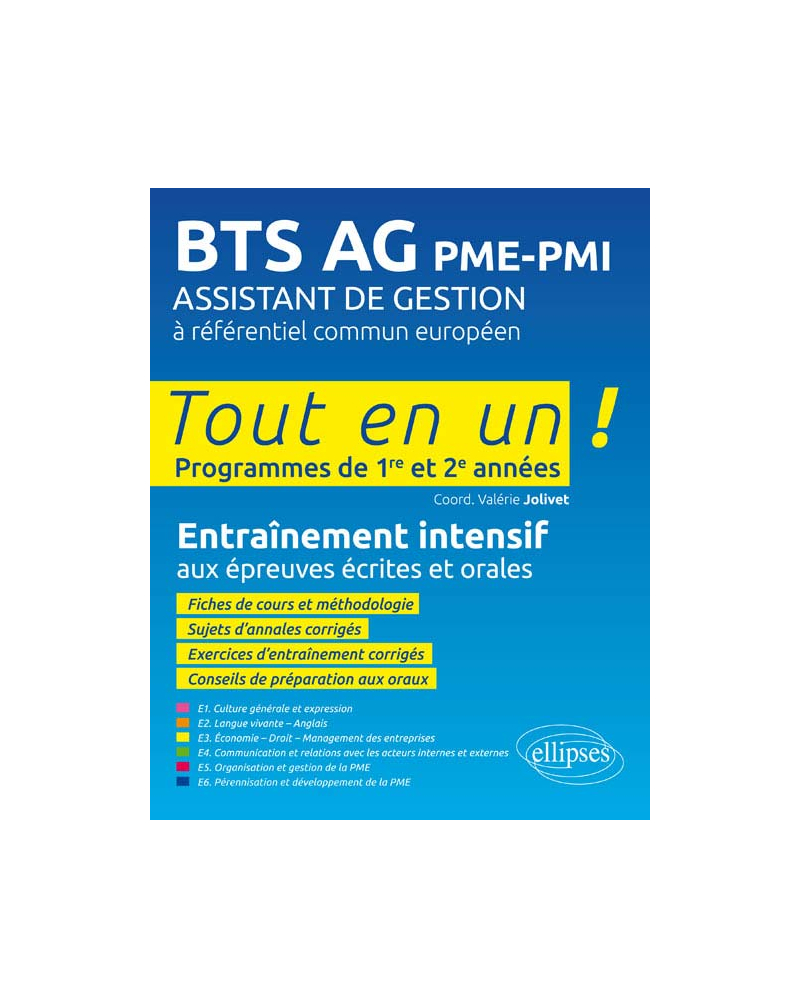 BTS AG PME-PMI ­ Assistant de gestion à référentiel commun européen