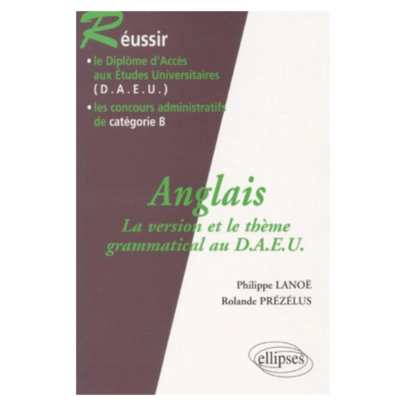 Anglais - La version et le thème grammatical