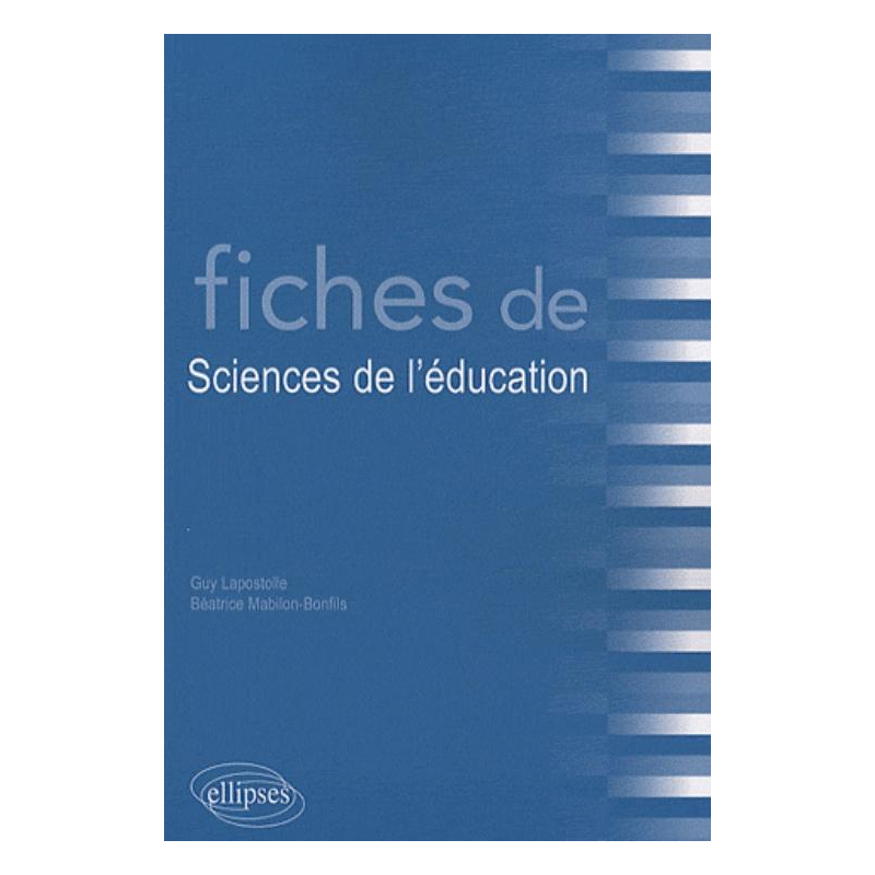Fiches de Sciences de l'éducation