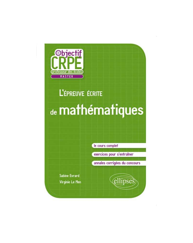 L'Épreuve écrite de mathématiques