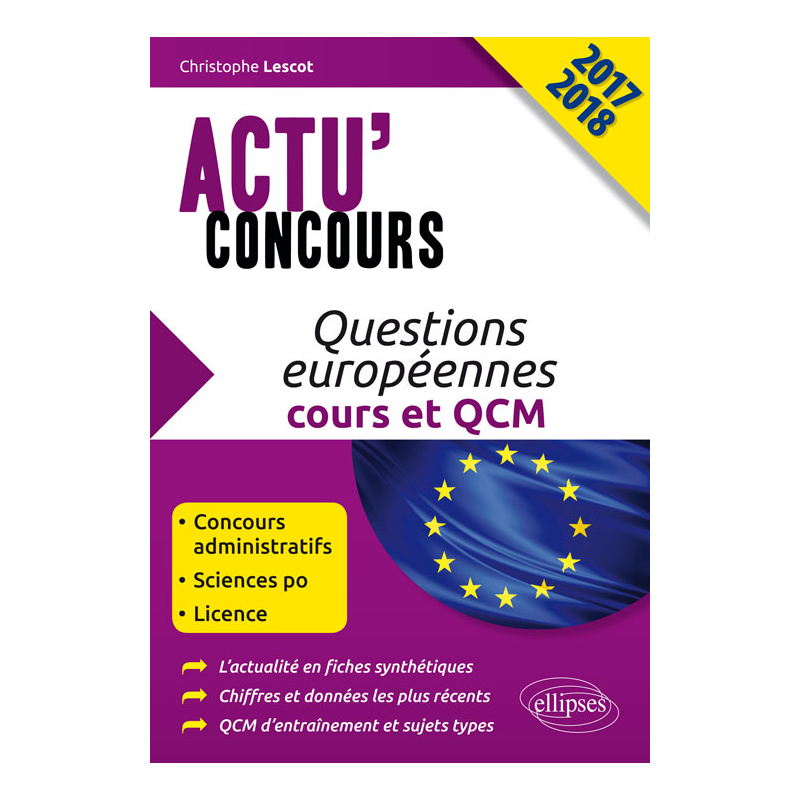 Questions européennes - cours et QCM - concours 2017-2018
