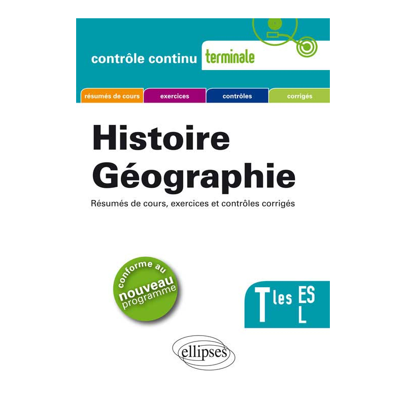 Histoire-géographie - Terminales ES et L - Nouveau programme