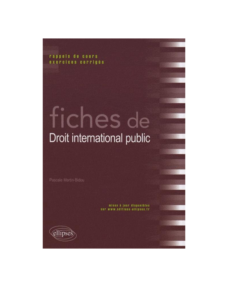 Fiches de Droit international public