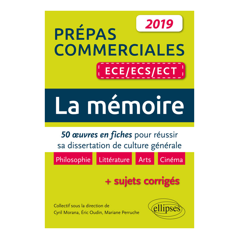 Thème de culture générale. 50 oeuves en fiches pour réussir sa dissertation. Prépas commerciales ECE / ECS / ECT 2019