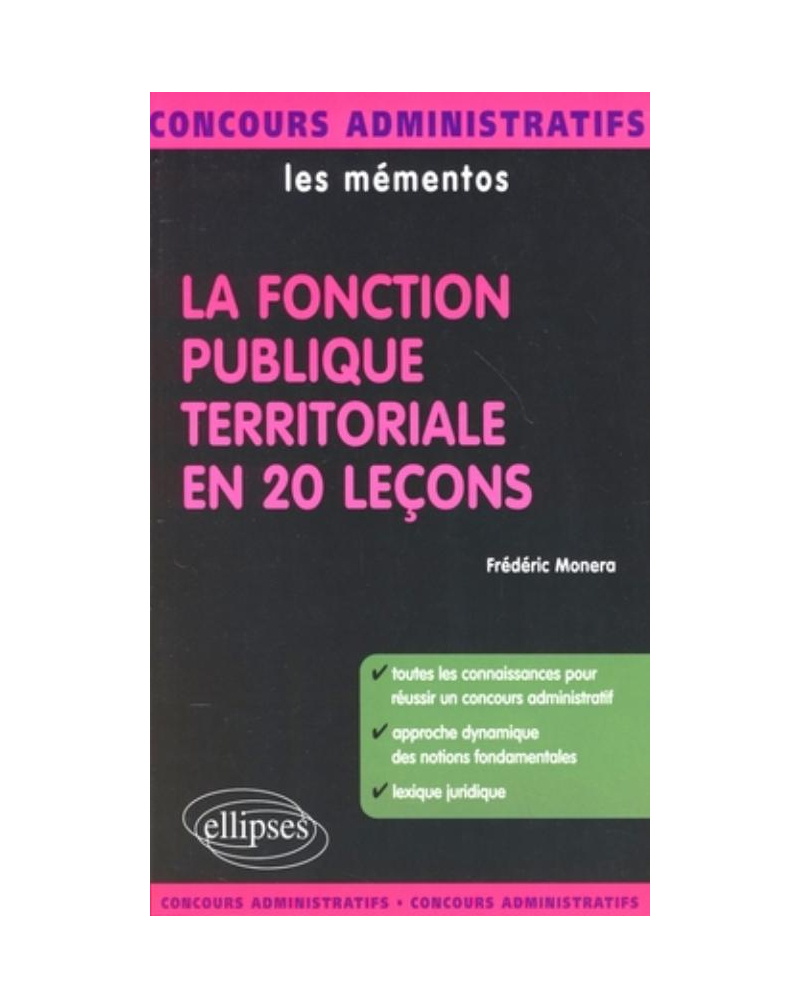 La fonction publique territoriale en 20 leçons