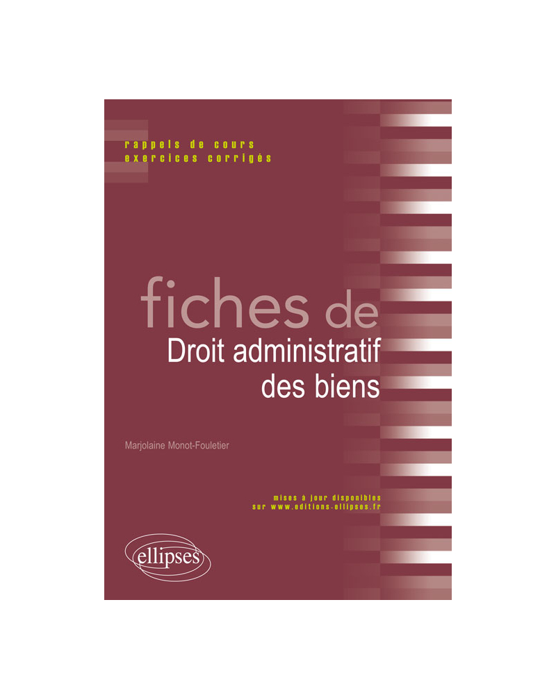 Fiches de droit administratif des biens