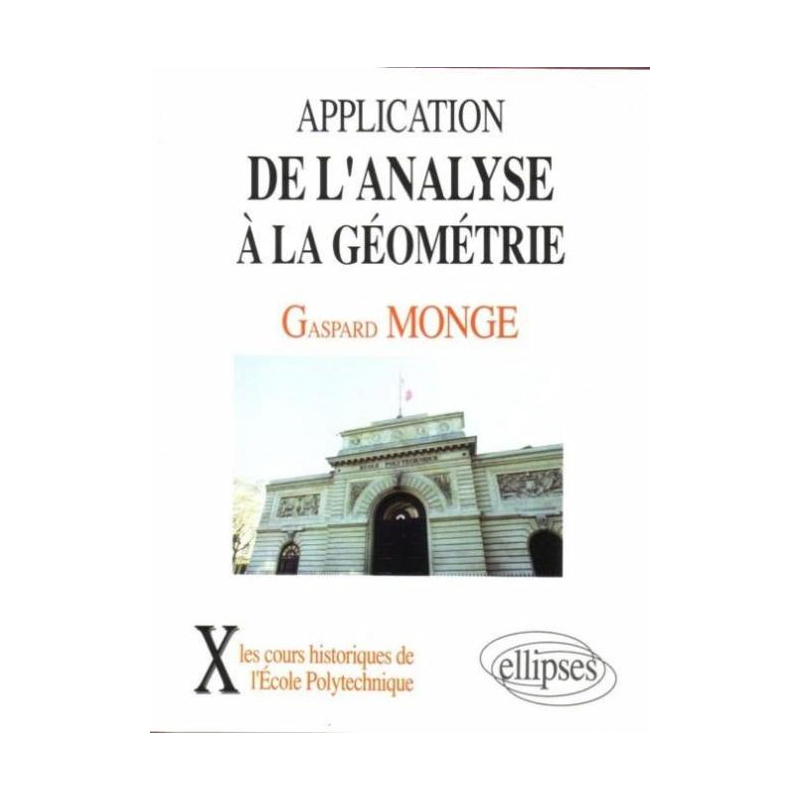 Application de l'analyse à la géométrie (1807)