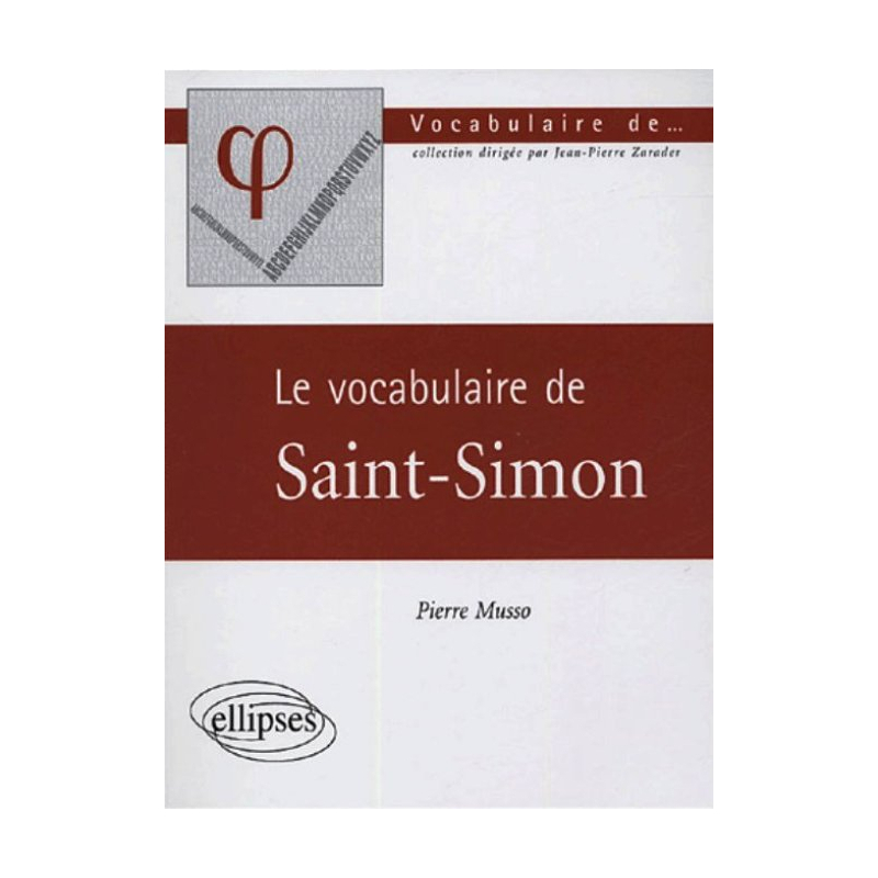 Le vocabulaire de Saint-Simon