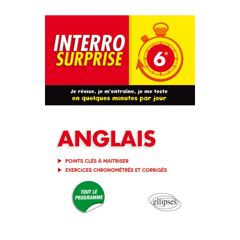 Anglais Interro Surprise  6e - Grammaire et Vocabulaire