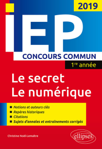 Concours commun IEP 2019. 1re année. Synthèse sur les deux thèmes