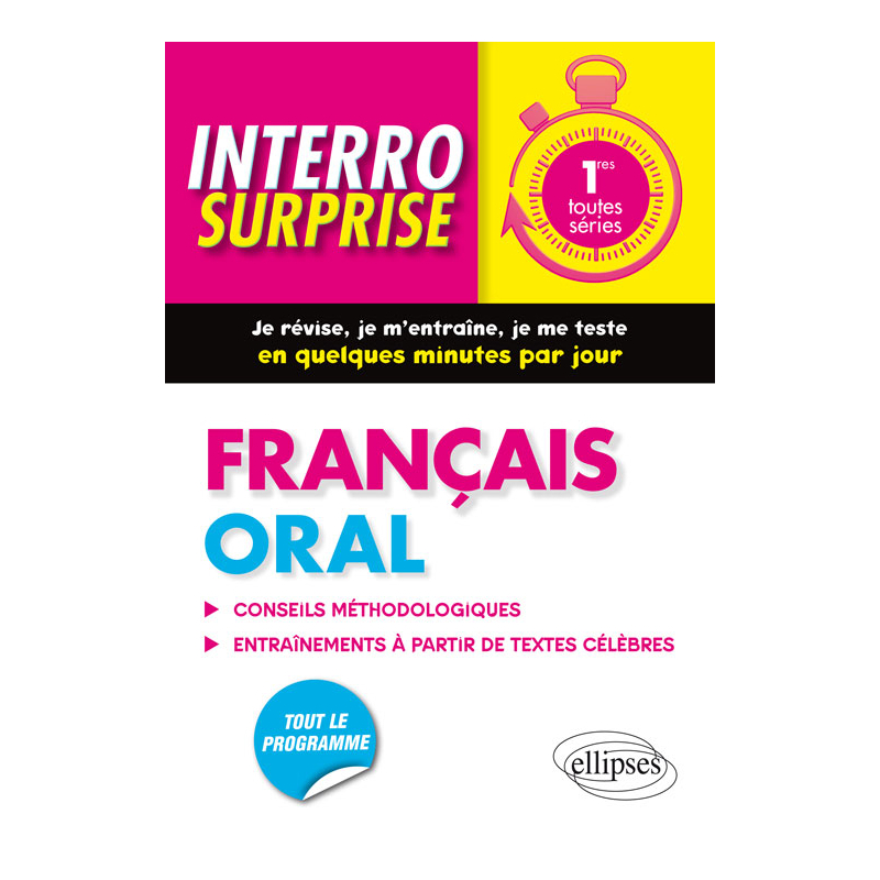 Français Oral • Classes de Première toutes séries