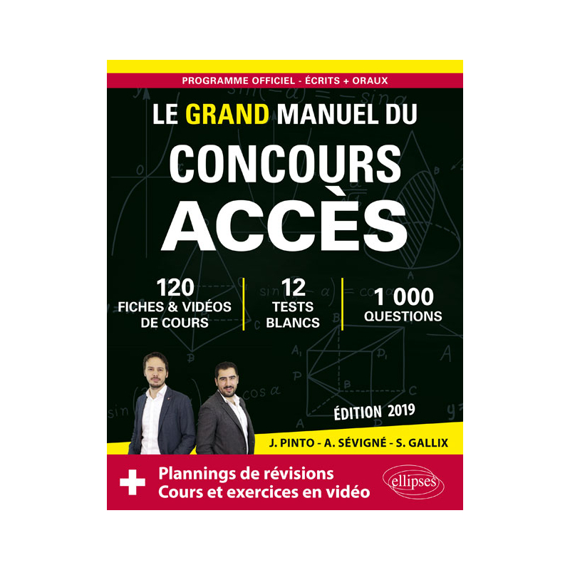 Le Manuel de Poche du concours ACCES