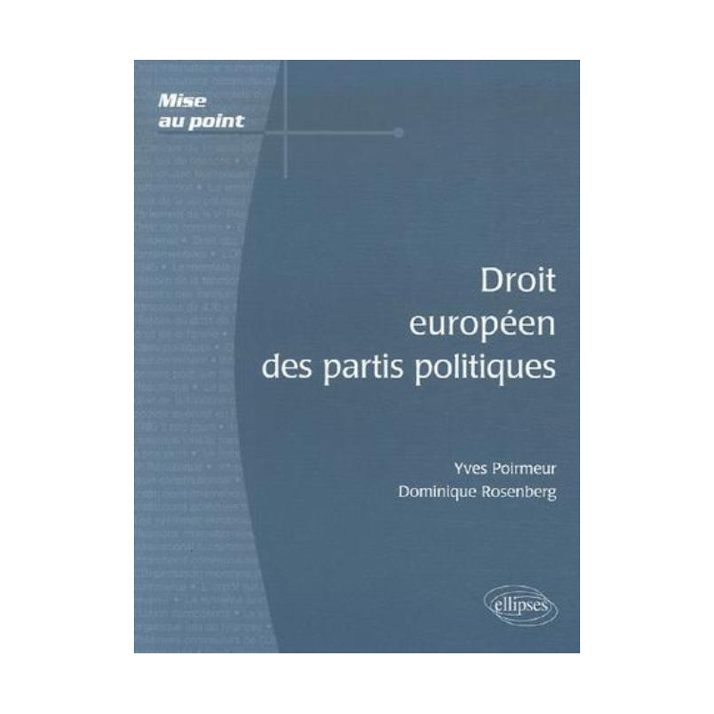 Droit européen des partis politiques
