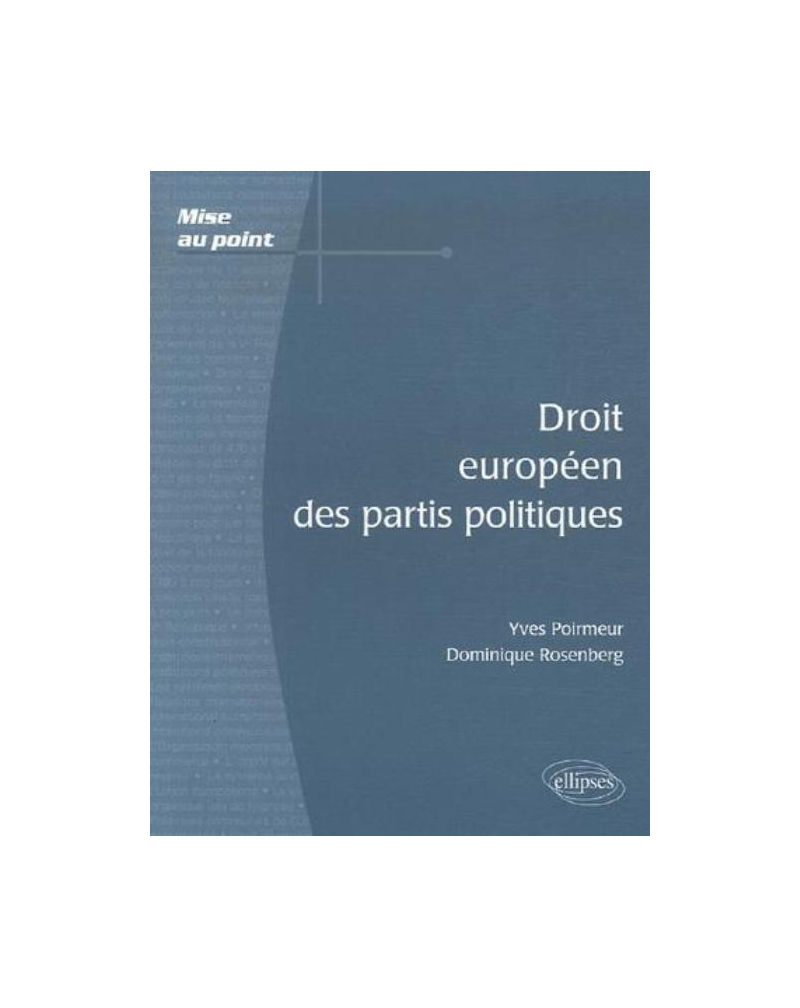 Droit européen des partis politiques