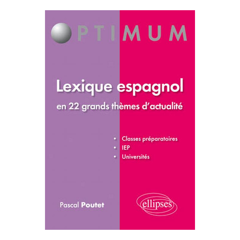 Lexique espagnol en 22 grands thèmes d'actualité