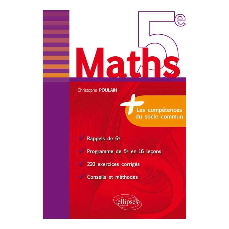Maths 5e - fiches de rappel + exercices corrigés