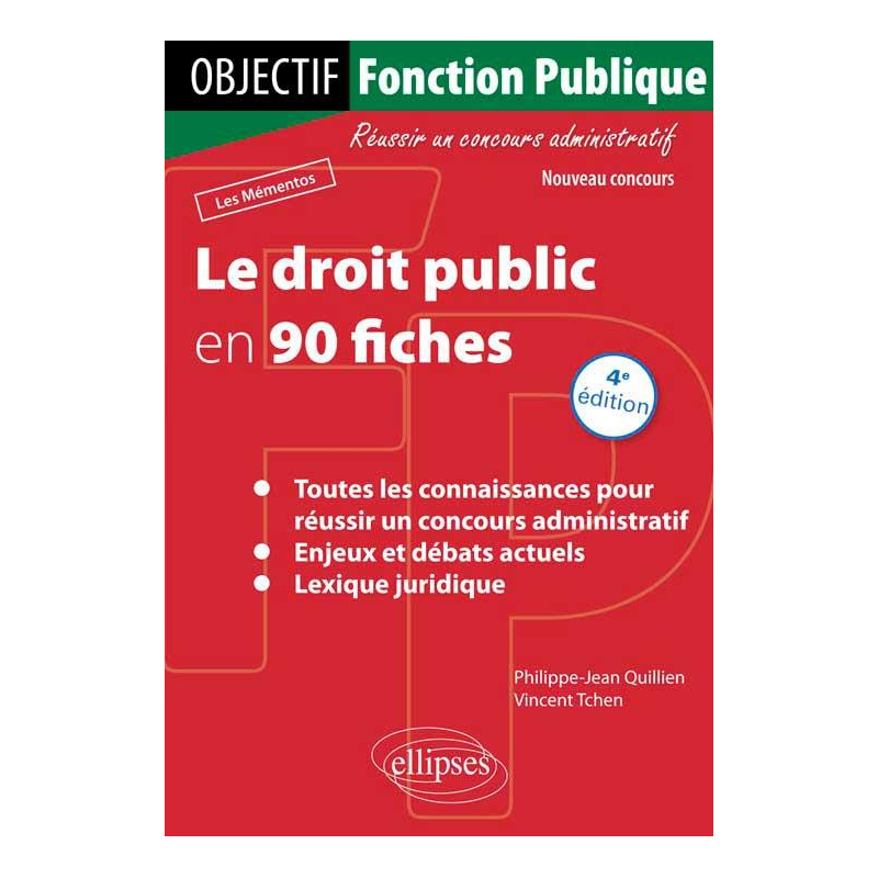 Le droit public en 90 fiches - 4e édition