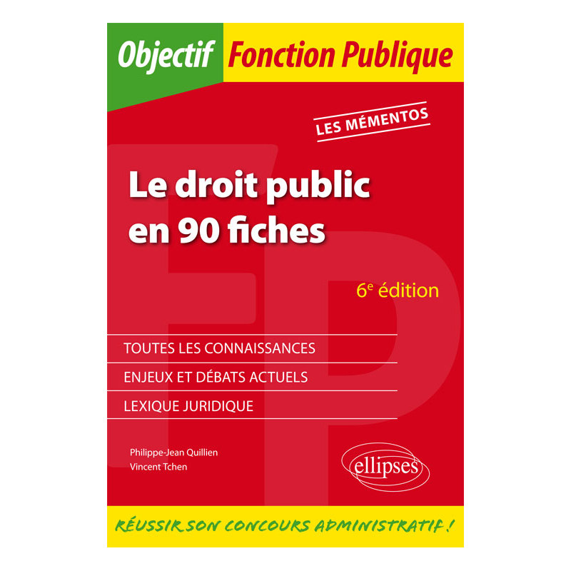 Le Droit public en 90 fiches - 6e édition