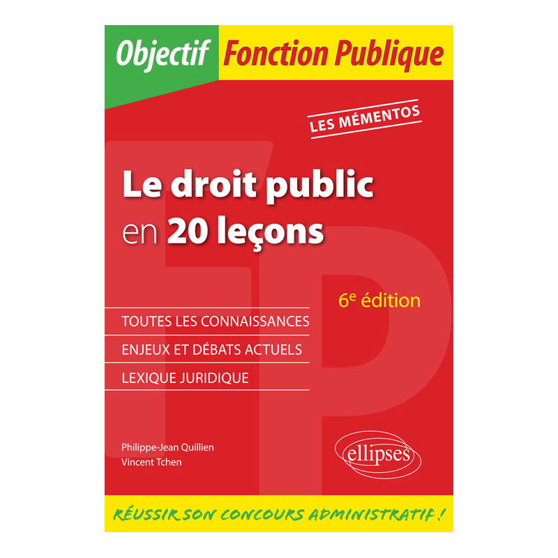 Le Droit public en 20 leçons - 6e édition