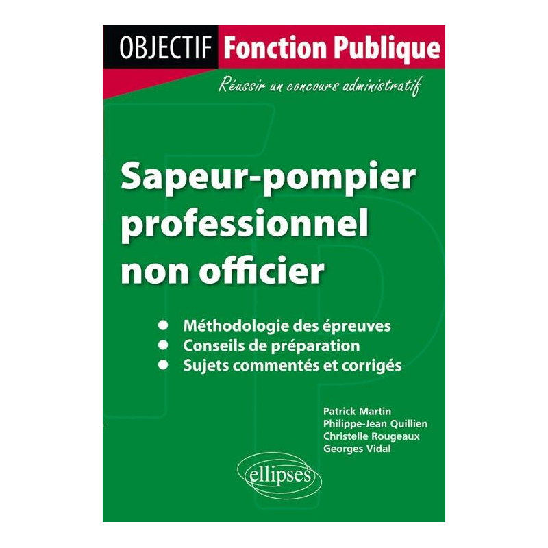Sapeur-pompier professionnel non officier.