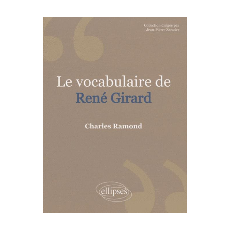 Le vocabulaire de Girard