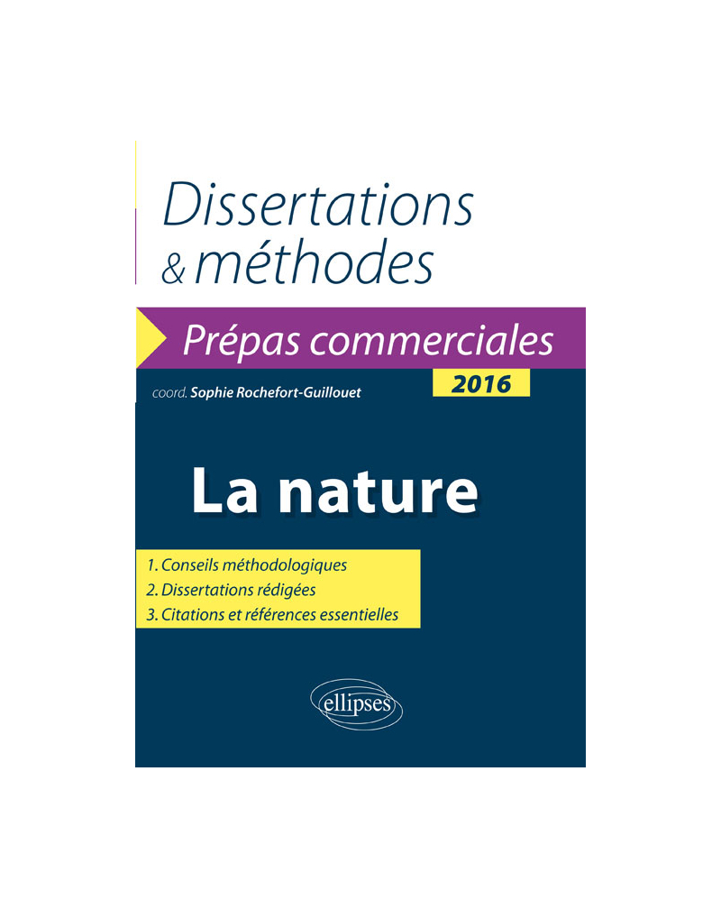 La nature. Épreuve de culture générale Prépas commerciales 2016