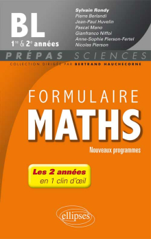 Formulaire Maths BL 1re et 2e années - nouveaux programmes 2013-2014