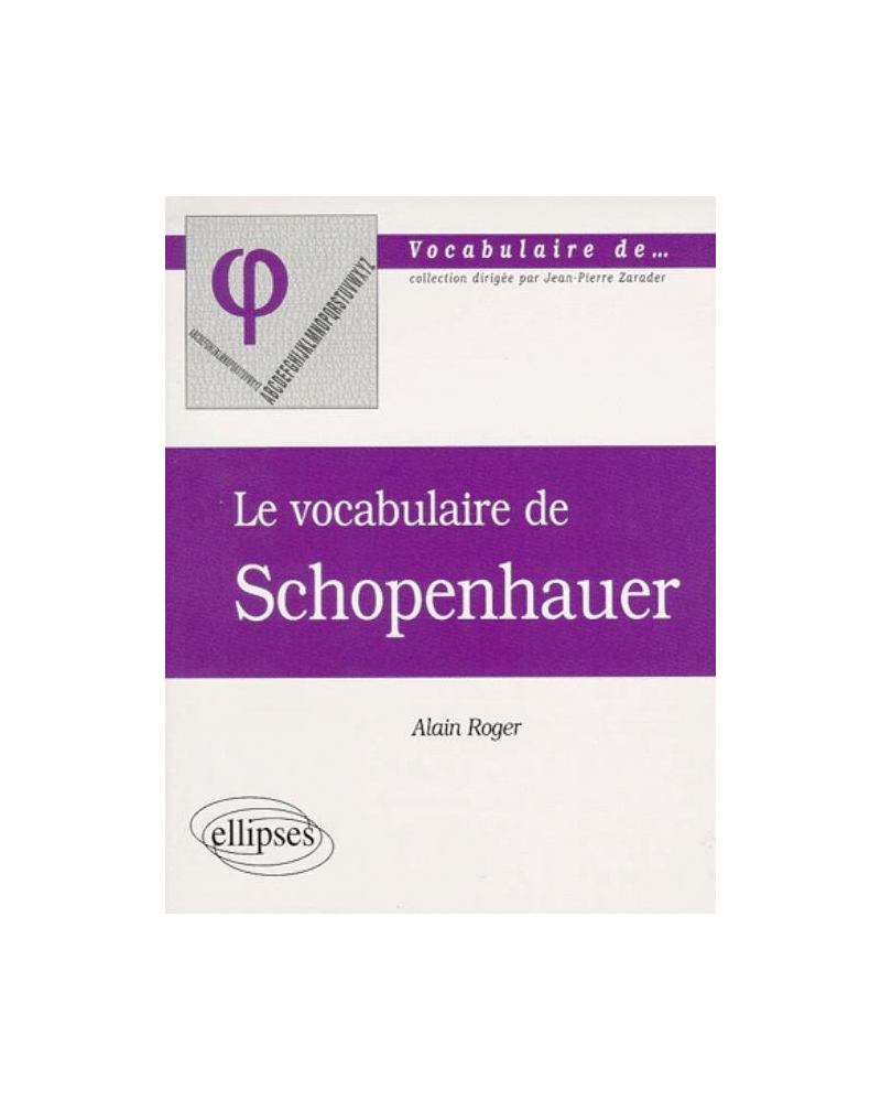 vocabulaire de Schopenhauer (Le)