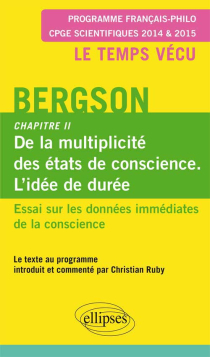 Bergson. Essai sur les données immédiates de la conscience. Chapitre II.