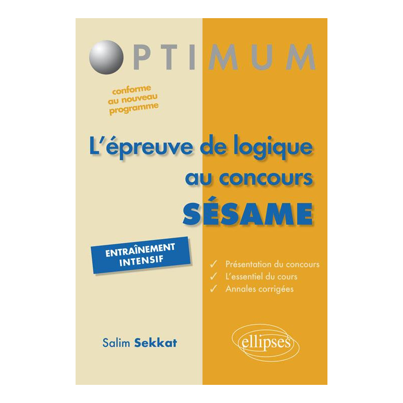 l'épreuve de logique au concours SESAME