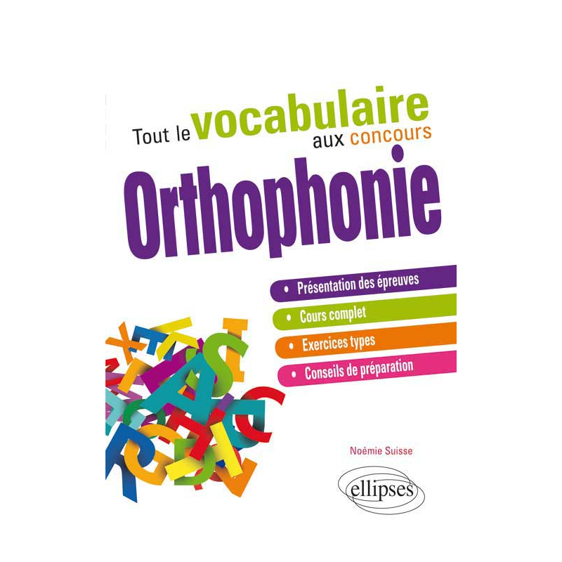 Tout le vocabulaire au concours d’orthophonie