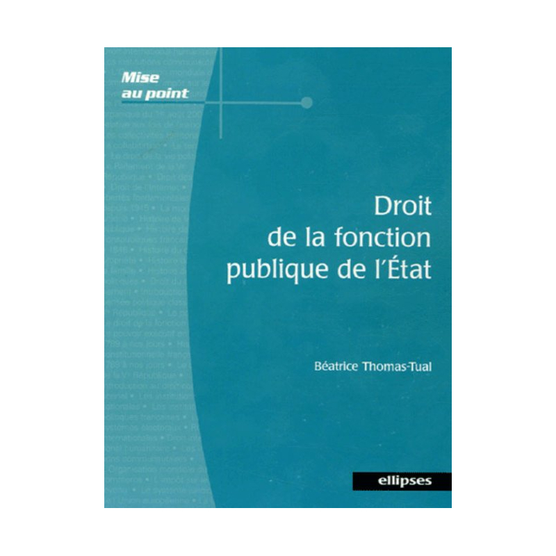Droit de la fonction publique de l’État