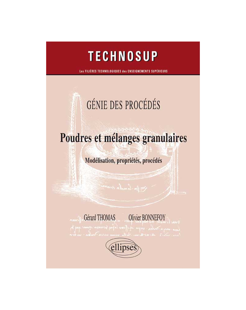 GÉNIE DES PROCÉDÉS - Poudres et mélanges granulaires - Modélisation, propriété, procédés - (niveau C)