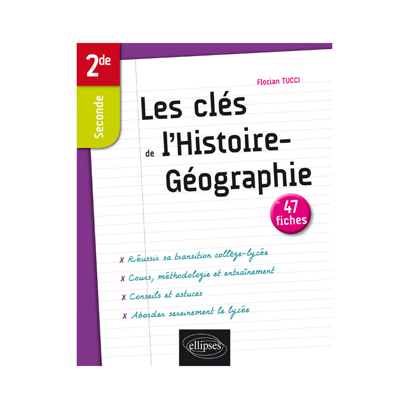 Les clés de l'Histoire-Géographie en 47 fiches - Seconde