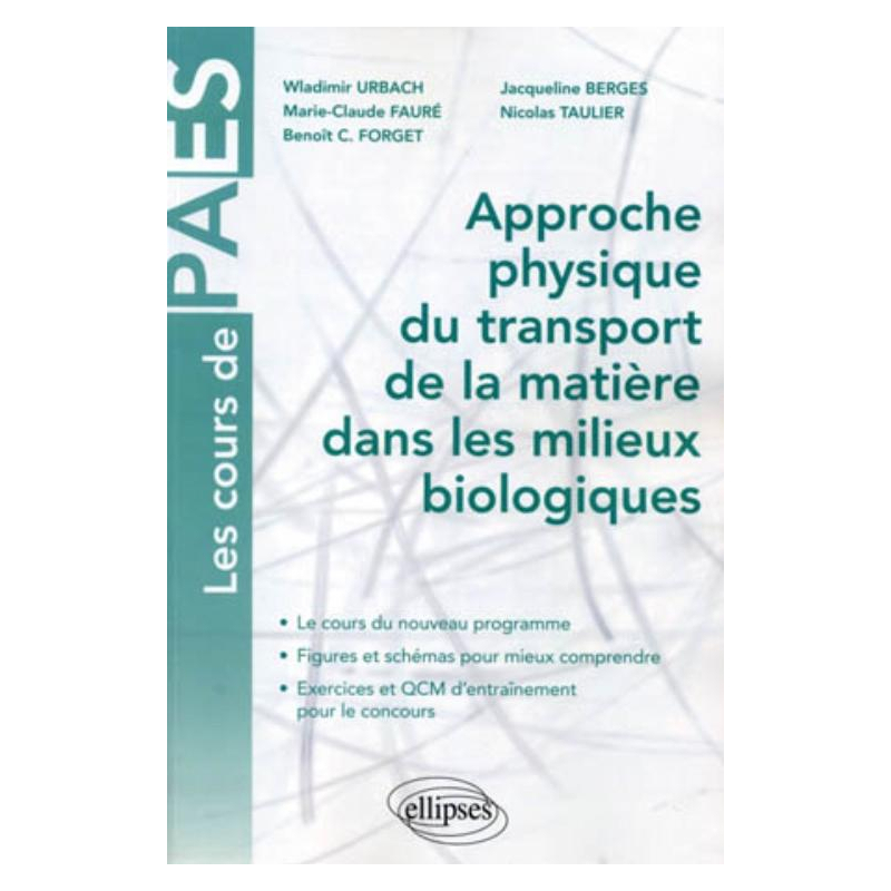 Approche physique du transport de la matière dans les milieux biologiques