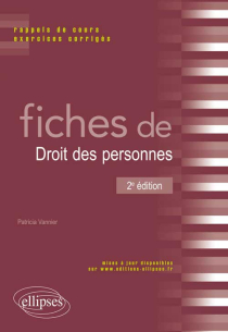 Fiches de Droit des personnes, 2e édition