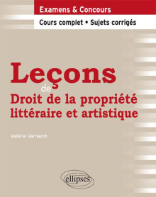 Leçons de Droit de la propriété littéraire et artistique