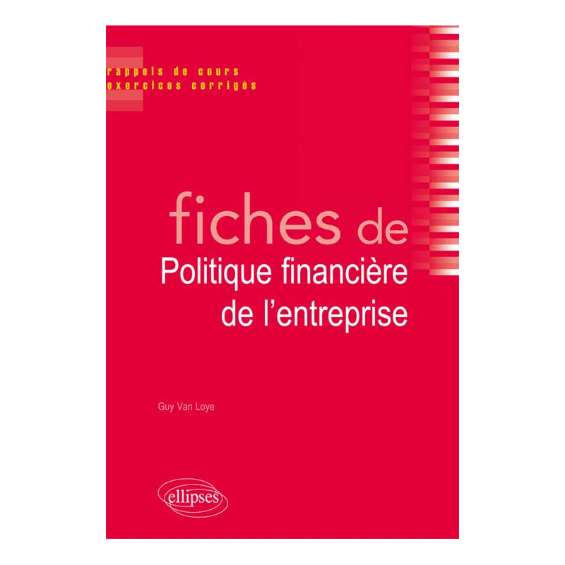 Fiches de Politique financière de l’entreprise