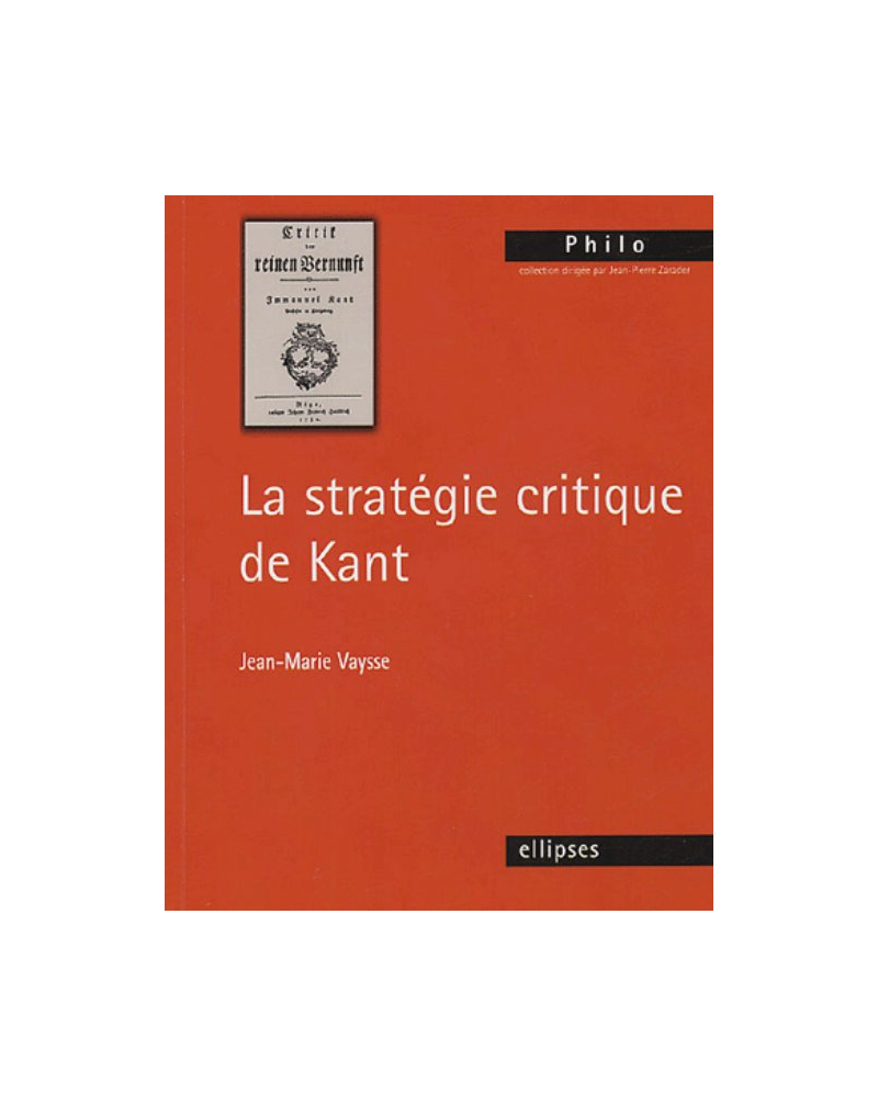 stratégie critique de Kant (La)