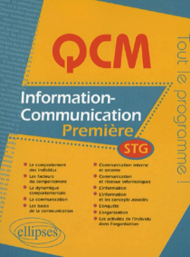 QCM information-communication - Première STG