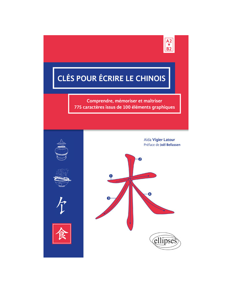 Clés pour écrire le chinois. Comprendre, mémoriser et maîtriser 775 caractères issus de 100 éléments graphiques. A2>B2
