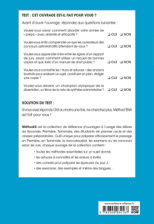 Méthod'ENA. Et autres concours administratifs de catégorie A