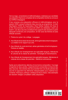CAPES espagnol. Épreuve de composition 2020. Álvar Núñez CABEZA DE VACA, Naufragios. José Luis GUERIN, En construcción (le film)