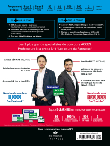 Le Manuel de POCHE du concours ACCES (écrits + oraux) - 80 fiches, 6 tests, 500 questions + corrigés en vidéo - Édition 2020