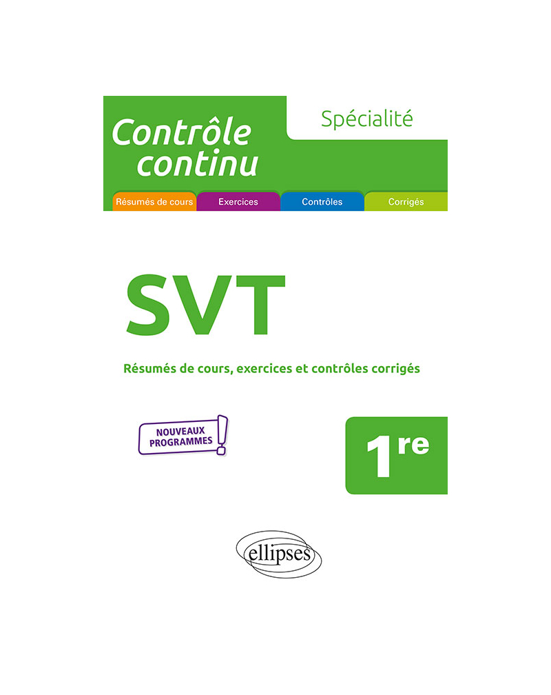 Spécialité SVT - Première - Nouveaux programmes