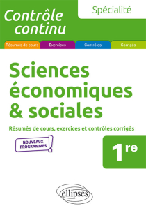 Spécialité Sciences économiques et sociales - Première - nouveaux programmes