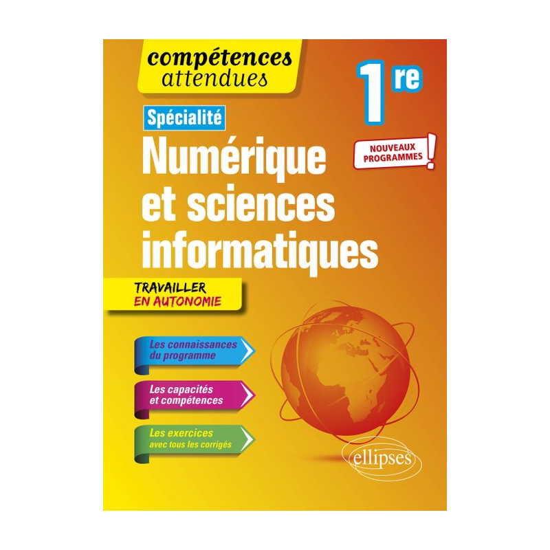 Spécialité Numérique et sciences informatiques - Première - nouveaux programmes