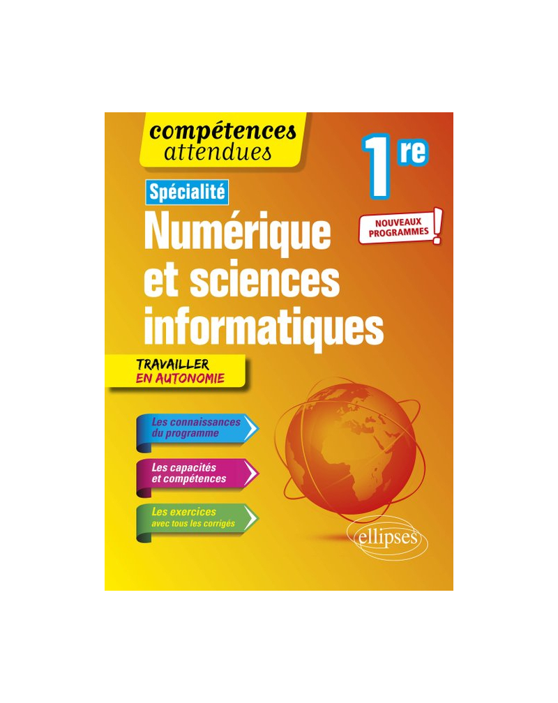 Spécialité Numérique et sciences informatiques - Première - nouveaux programmes
