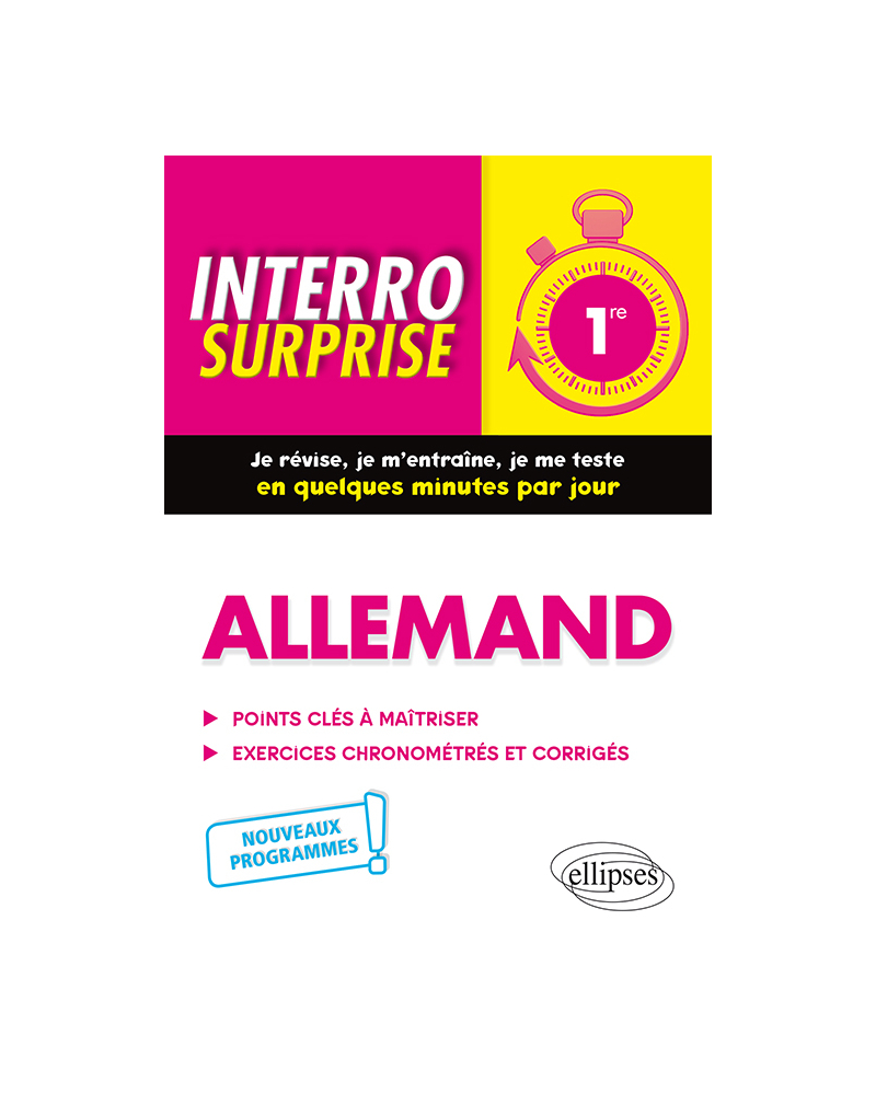 Allemand - Première  - nouveaux programmes