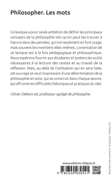 Philosopher. Les mots